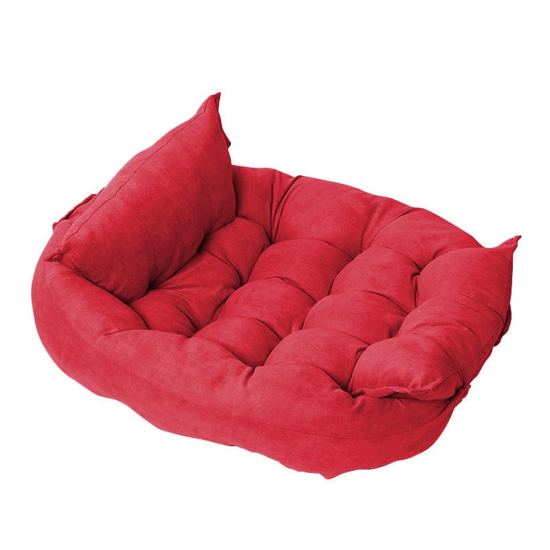 Dog Bed Convertible 3-in-1 Velvet Pearl Cotton Sofa Nest Mattress S–XL Joint Support Washable Luxury Dog Sofa | Koossa
