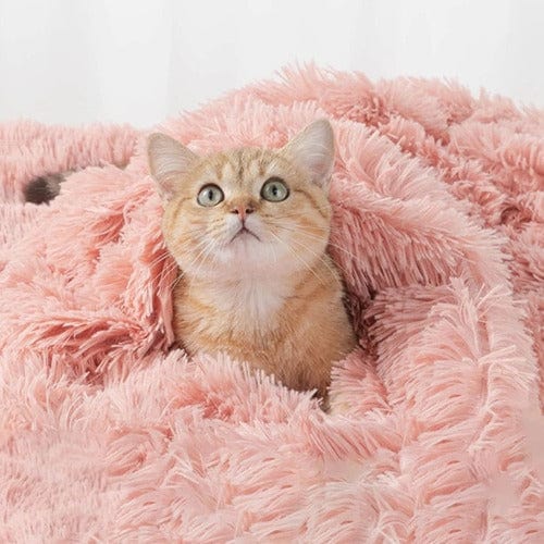 Pet Blanket Faux Fur Plush Soft Washable Dog Cat Blanket Calming Snuggle Throw Sofa Car Seat Furniture Cover Neutral | Koossa