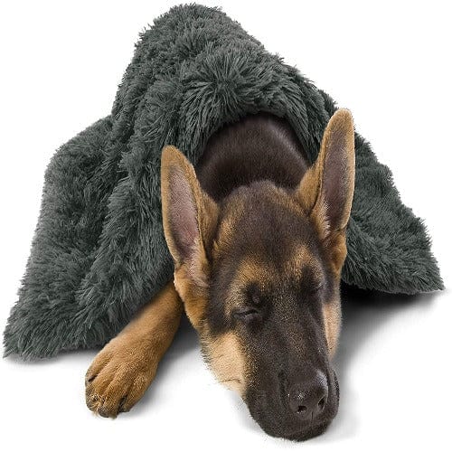 Pet Blanket Faux Fur Plush Soft Washable Dog Cat Blanket Calming Snuggle Throw Sofa Car Seat Furniture Cover Neutral | Koossa