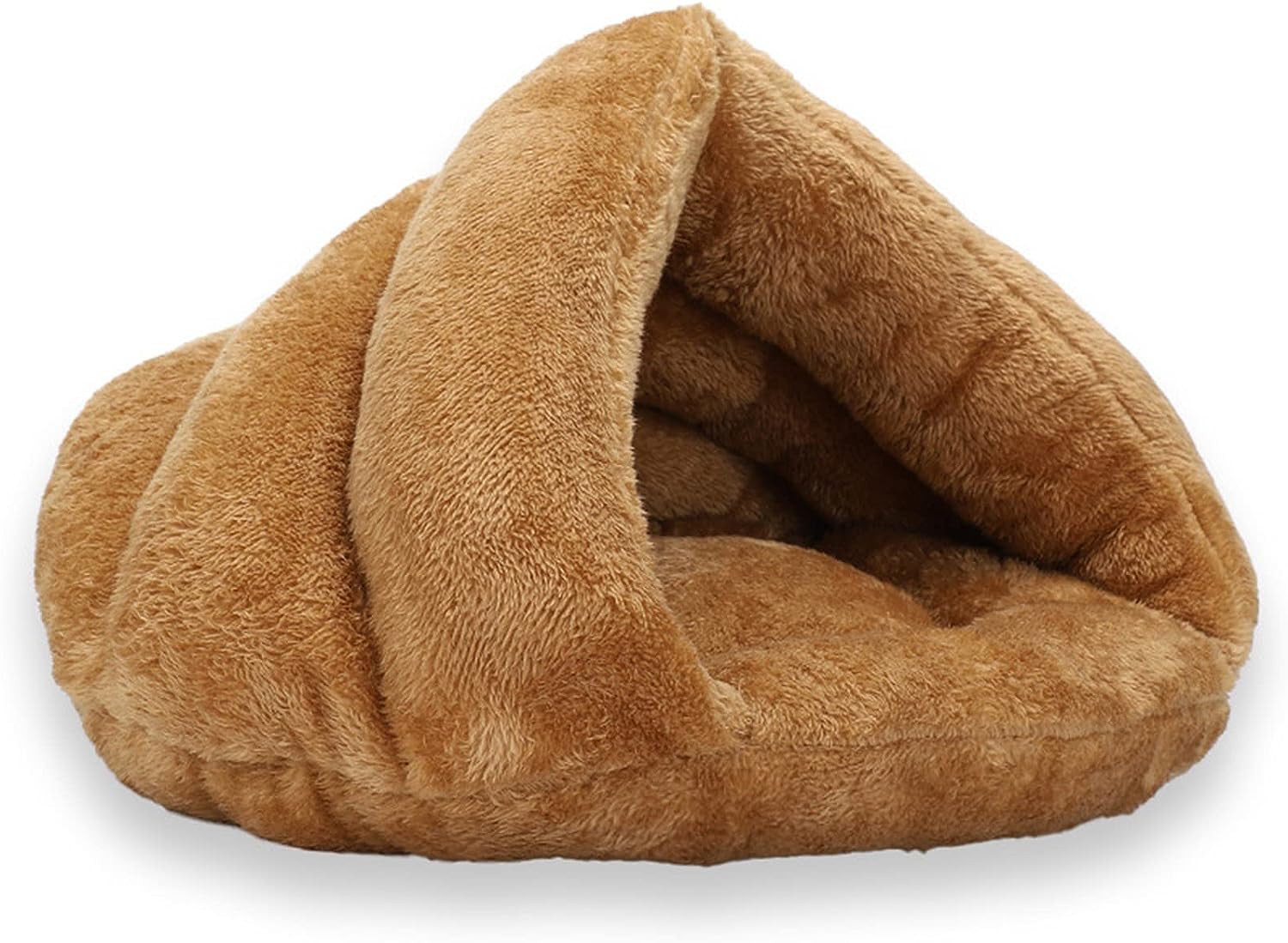 Cat Cave Bed Plush Velvet Enclosed Nest S M Padded Interior Kitten Hideout Washable Warm Indoor Cat Bed | Koossa
