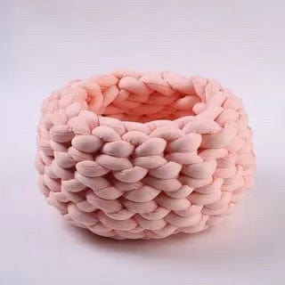 Cat Nest Bed Hand-Knitted Cotton Rope Woven S–XL Breathable Scratch-Resistant Washable Basket Cat Bed All Seasons | Koossa