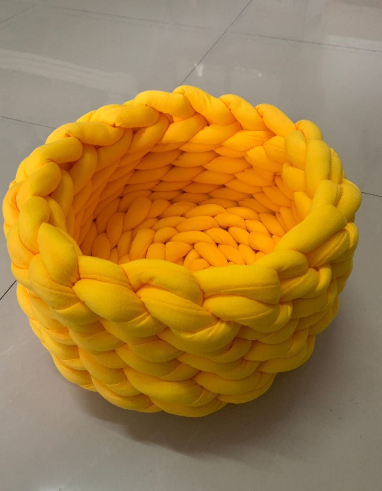 Cat Nest Bed Hand-Knitted Cotton Rope Woven S–XL Breathable Scratch-Resistant Washable Basket Cat Bed All Seasons | Koossa