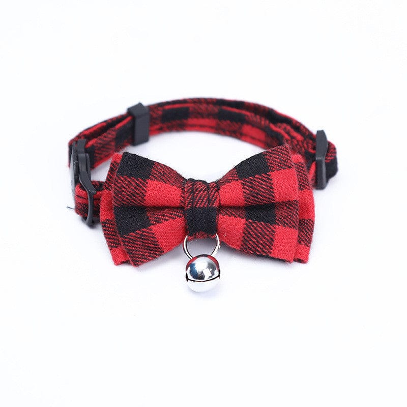 Cat Collar Bow Tie Nylon Adjustable Safety Breakaway Buckle Bell Lightweight Indoor Outdoor Kitten Adult Cat | Koossa