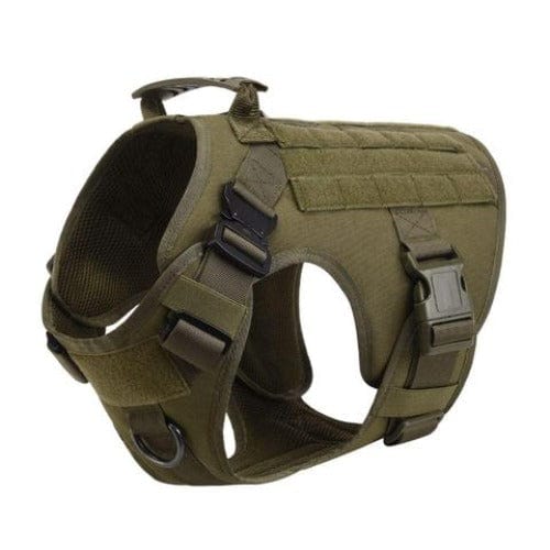 Dog Tactical Collar 1000D Nylon Metal Buckle Velcro Adjustable Heavy Duty Dog Collar Military Style Padded Lining Small Medium Large Black | Koossa