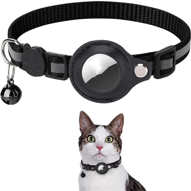 Pet AirTag Collar Nylon Ripstop Adjustable 22–35cm Reflective Breakaway Waterproof Cat Dog Tracking Collar Lightweight | Koossa