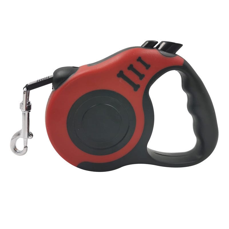 Retractable Dog Leash Nylon 3m ABS Auto-Lock 360° Swivel Tangle-Free Pause Release Button Walking Jogging Lead | Koossa