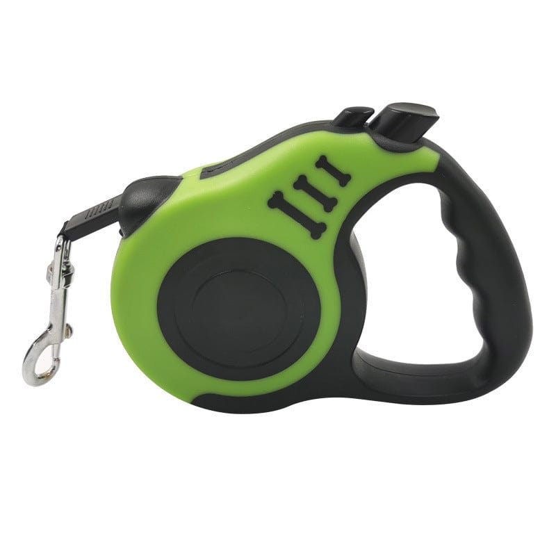 Retractable Dog Leash Nylon 3m ABS Auto-Lock 360° Swivel Tangle-Free Pause Release Button Walking Jogging Lead | Koossa