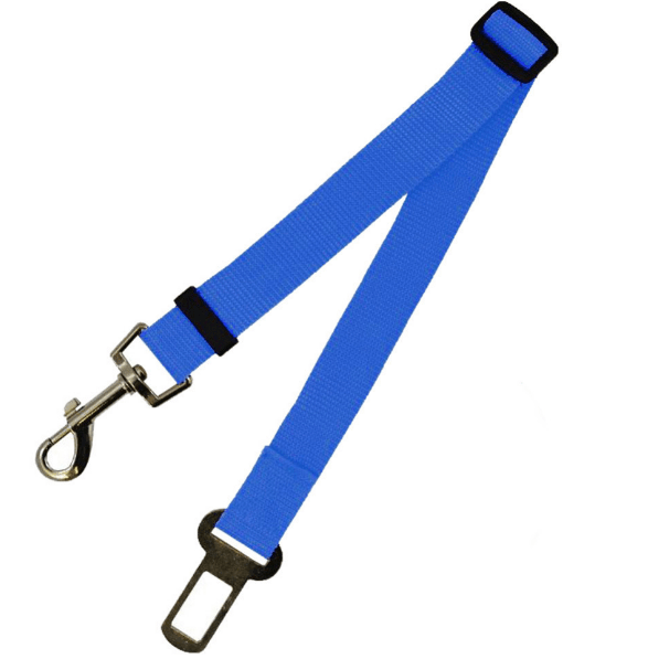 Dog Car Seat Belt Nylon Adjustable 45–76cm Zinc Alloy Swivel Clip Harness Attachment Safety Travel Lead Cat Dog | Koossa