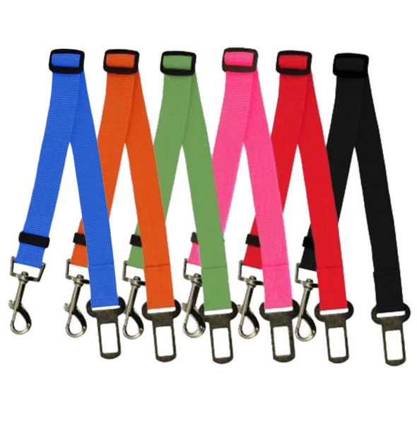 Dog Car Seat Belt Nylon Adjustable 45–76cm Zinc Alloy Swivel Clip Harness Attachment Safety Travel Lead Cat Dog | Koossa