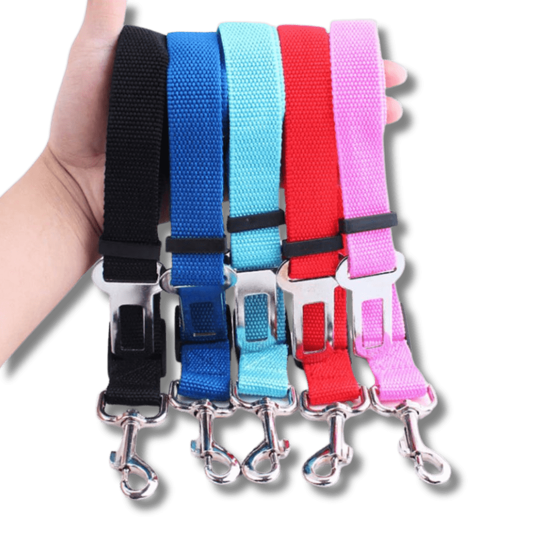Dog Car Seat Belt Nylon Adjustable 45–76cm Zinc Alloy Swivel Clip Harness Attachment Safety Travel Lead Cat Dog | Koossa