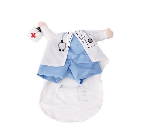 Dog Halloween Costume Novelty Dress-Up S–XL Doctor Nurse Pilot Captain Guitarist Cat Dog Funny Pet Outfit | Koossa
