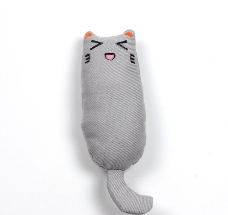 Cat Catnip Toy Plush Burlap 15cm Kitten Cuddle Kicker Bite Chew Teeth Grinding Indoor Play Toy Multiple Colours | Koossa