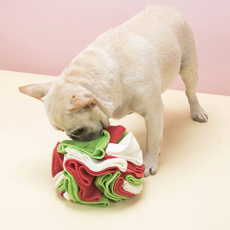 Dog Snuffle Ball Interactive Puzzle Toy 15cm Treat Hide Nose Work Mental Stimulation Washable Anxiety Relief | Koossa