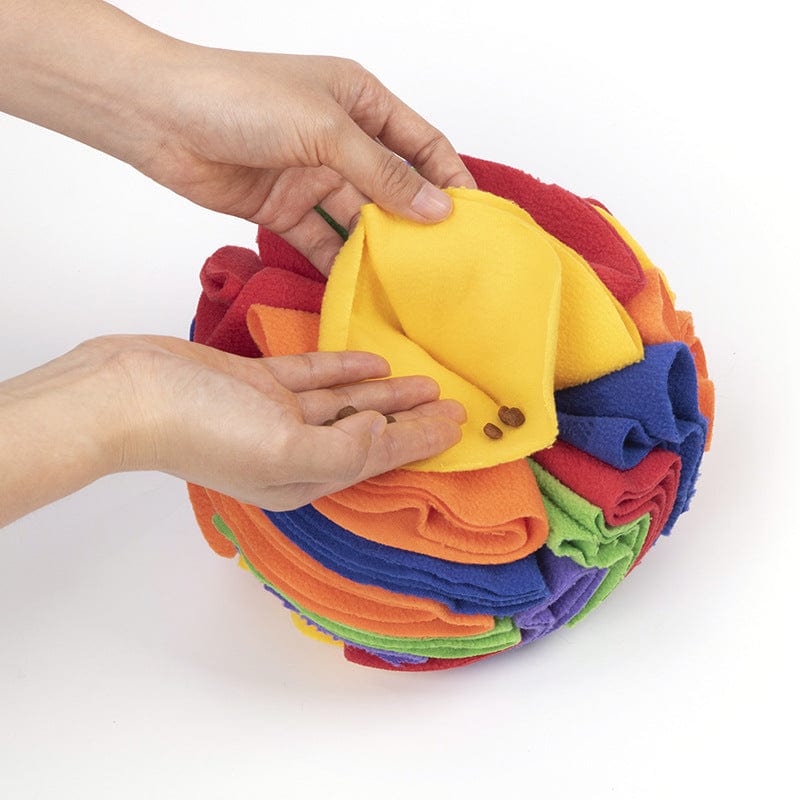 Dog Snuffle Ball Interactive Puzzle Toy 15cm Treat Hide Nose Work Mental Stimulation Washable Anxiety Relief | Koossa