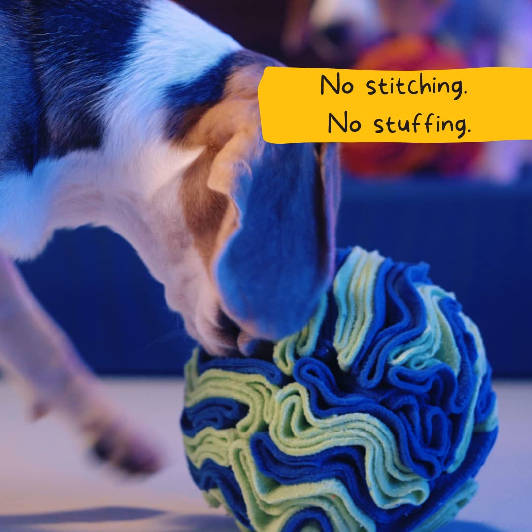 Dog Snuffle Ball Interactive Puzzle Toy 15cm Treat Hide Nose Work Mental Stimulation Washable Anxiety Relief | Koossa