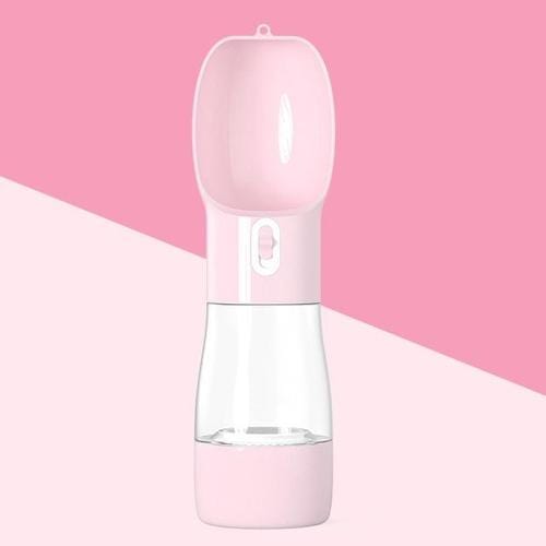 Dog Water Bottle Portable 2-in-1 Snack Dispenser Leak-Proof BPA-Free Travel Dog Water Bottle Foldable Bowl Walking Hiking Outdoor | Koossa