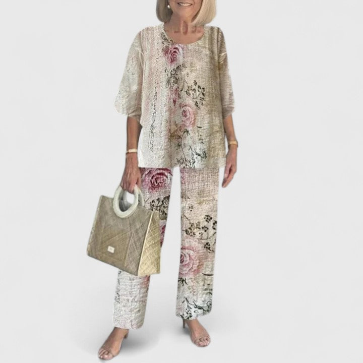 Women's Relaxed Two-Piece Co-Ord Set in Lightweight Fabric for Effortless Everyday Style and Smart Casual Occasions | Koossa