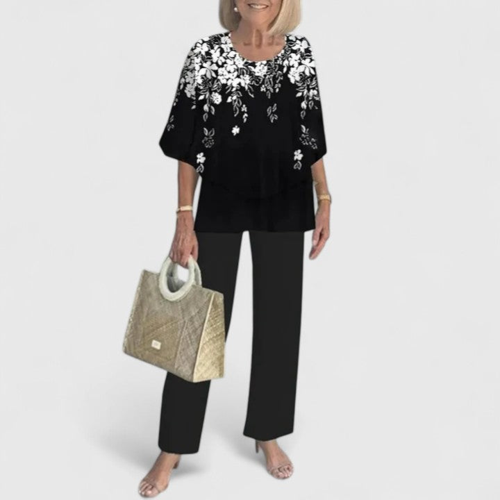 Women's Relaxed Two-Piece Co-Ord Set in Lightweight Fabric for Effortless Everyday Style and Smart Casual Occasions | Koossa