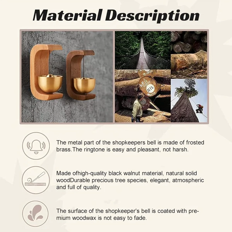 Carillon éolien en bois magnétique avec bol sonore suspendu style scandinave décoration méditative zen | Koossa
