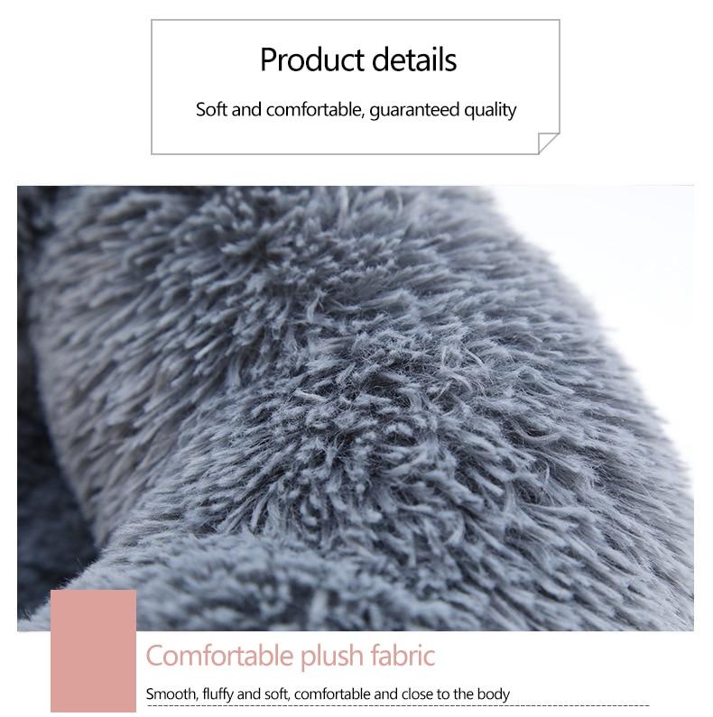 Calming Dog Bed Cat Bed Anti Anxiety Donut Round Plush Raised Rim Washable Soft Faux Fur XS S M L XL XXL 17 Colours Orthopaedic Support | Koossa