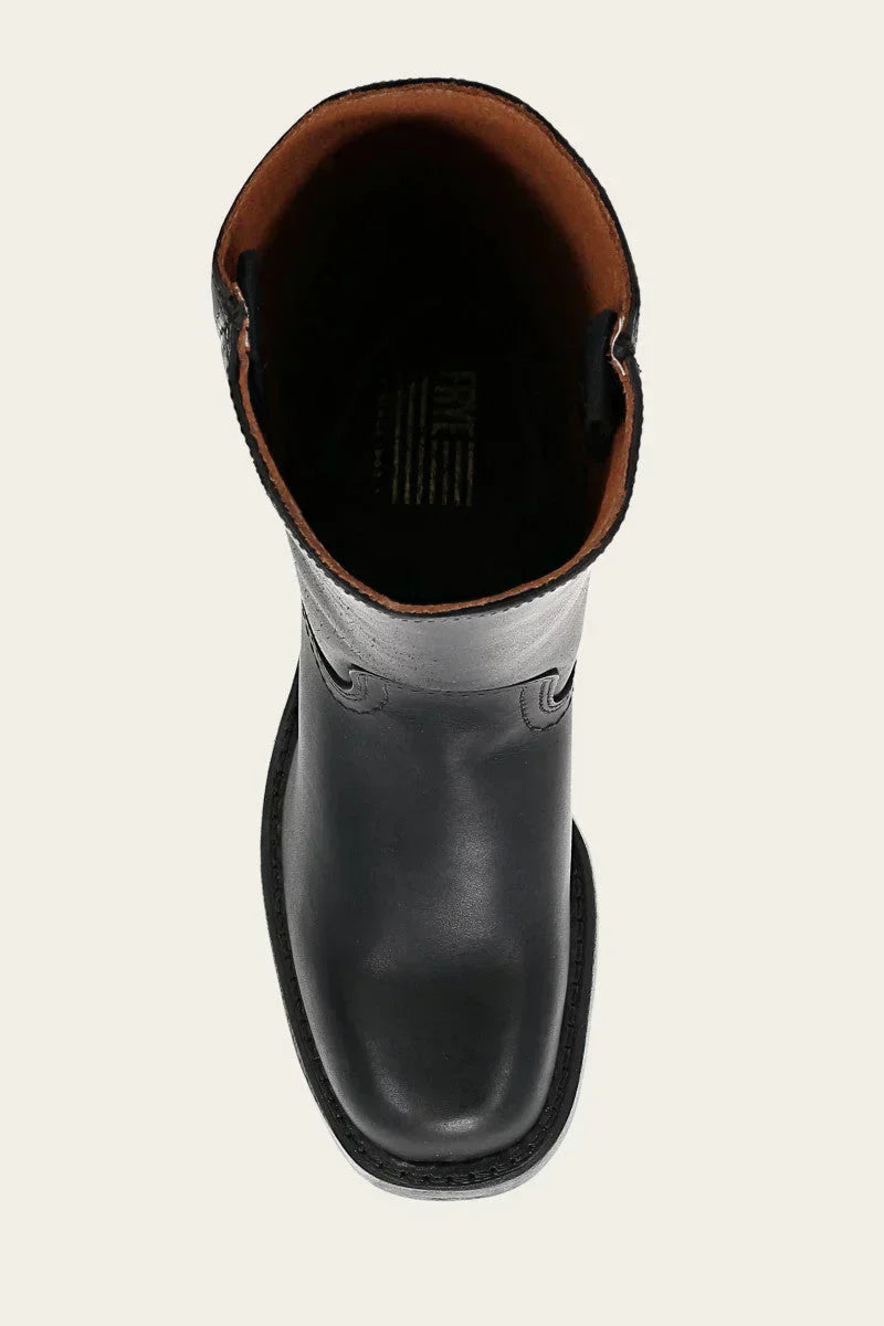 Women's Winter Boots — Classic Leather Ankle Boots for Autumn & Winter Elegance with Low Heel Comfort | Koossa