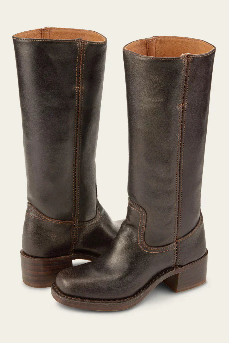 Women's Winter Boots — Classic Leather Ankle Boots for Autumn & Winter Elegance with Low Heel Comfort | Koossa