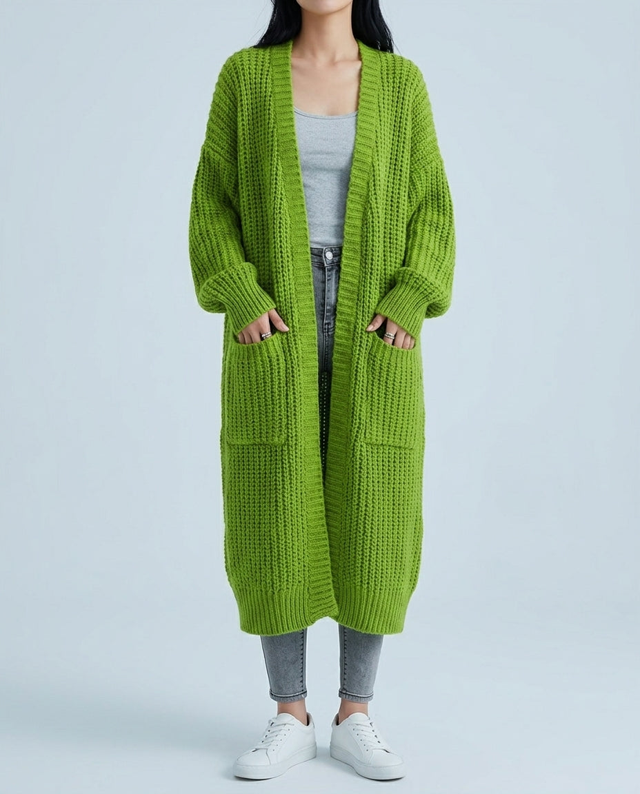 Women's Long Open Front Sweater Cardigan – Soft Knit Duster with Oversized Fit for Fall, Winter & Layering Over Dresses, Jeans, Everyday Wear | Lonoma
