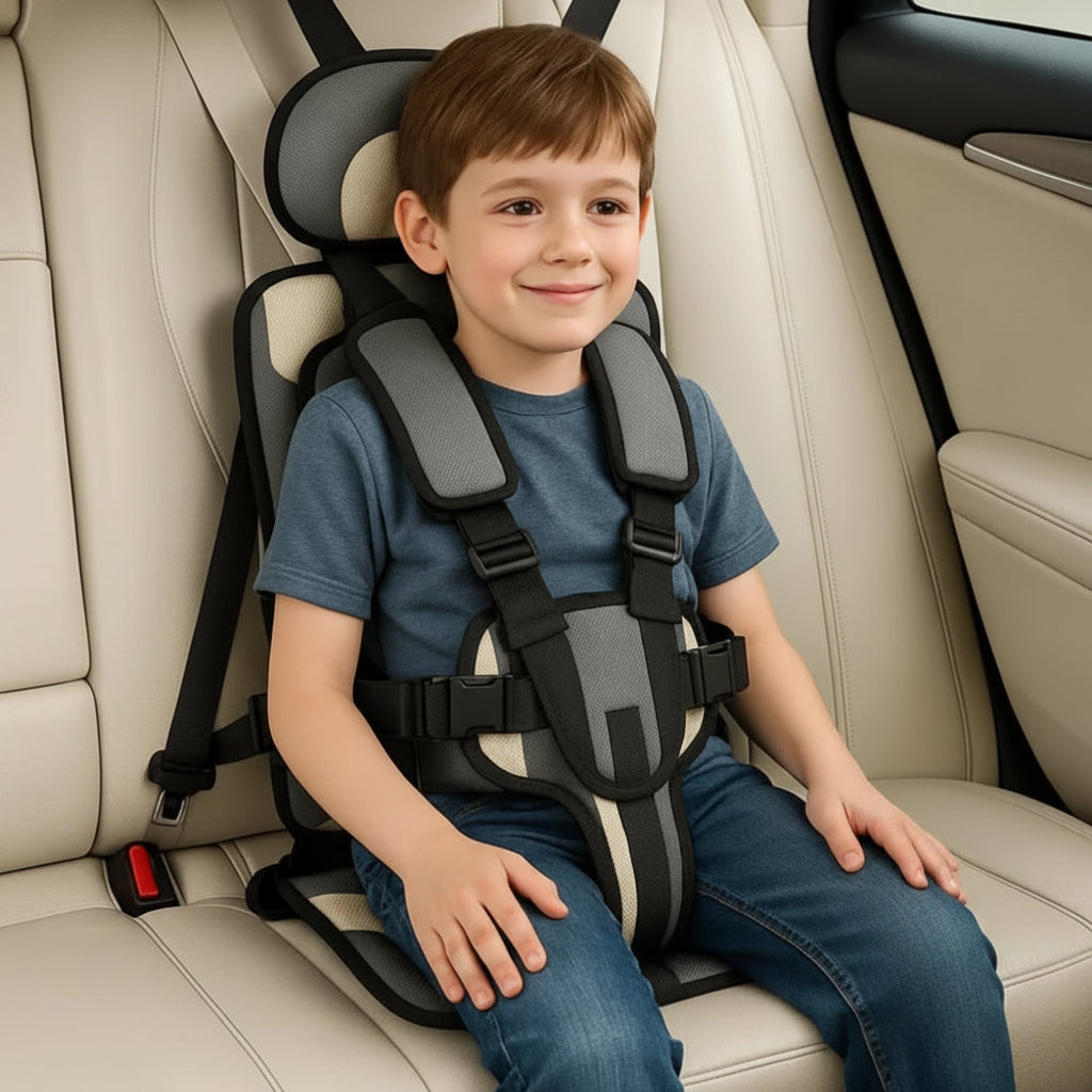 Lightweight Travel Harness Booster Kids Safety Restraint 5-Point Adjustable Portable Car Seat Alternative for Toddlers Children Ages 1-14 | Lonoma