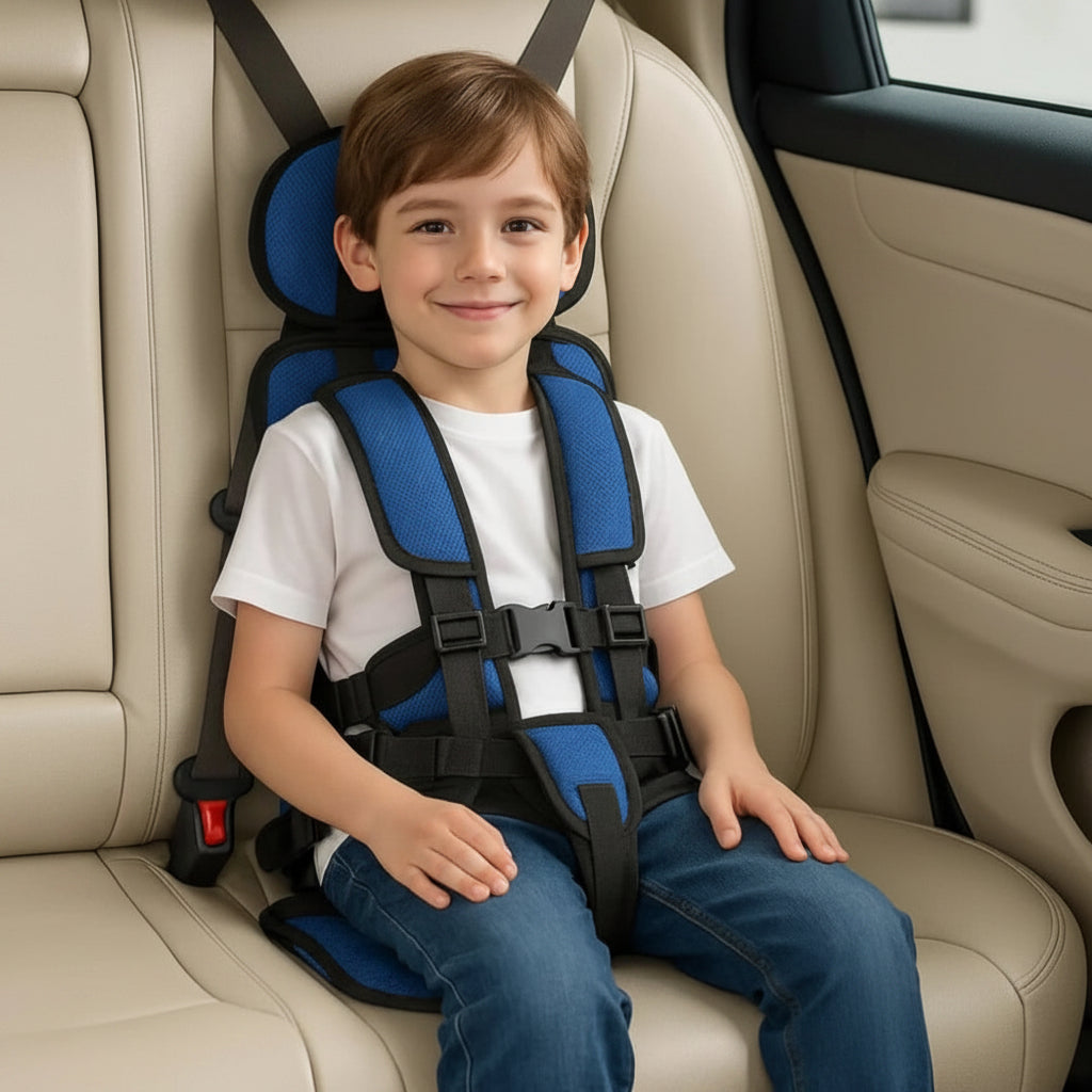 Lightweight Travel Harness Booster Kids Safety Restraint 5-Point Adjustable Portable Car Seat Alternative for Toddlers Children Ages 1-14 | Lonoma