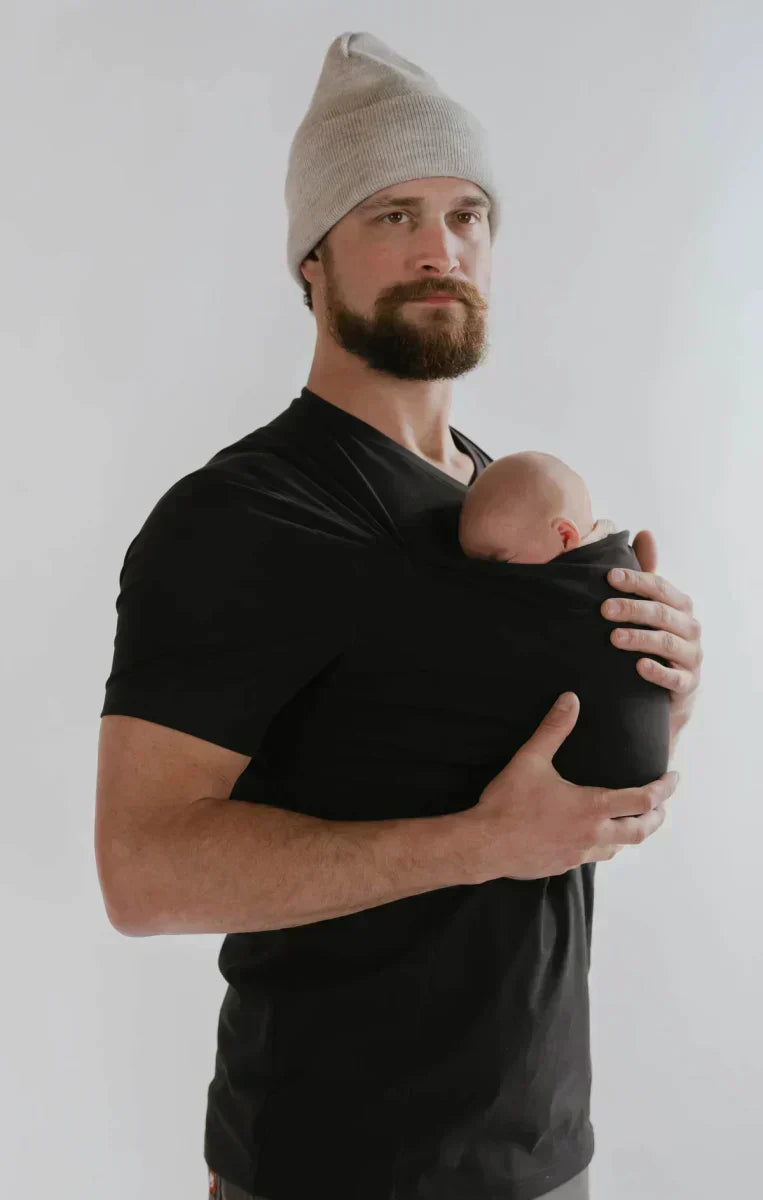 Hands-Free Baby Carrier Shirt for Moms & Dads, Soft Cotton Kangaroo Tee with Front Pouch, Newborn Skin-to-Skin Bonding Top | Lonoma