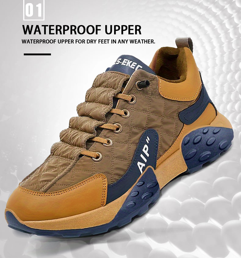 Orthopedic Walking Sneakers with Arch Support, Waterproof Lace-Up Shoes for Standing All Day, Work, Travel & Errands, Unisex | Lonoma