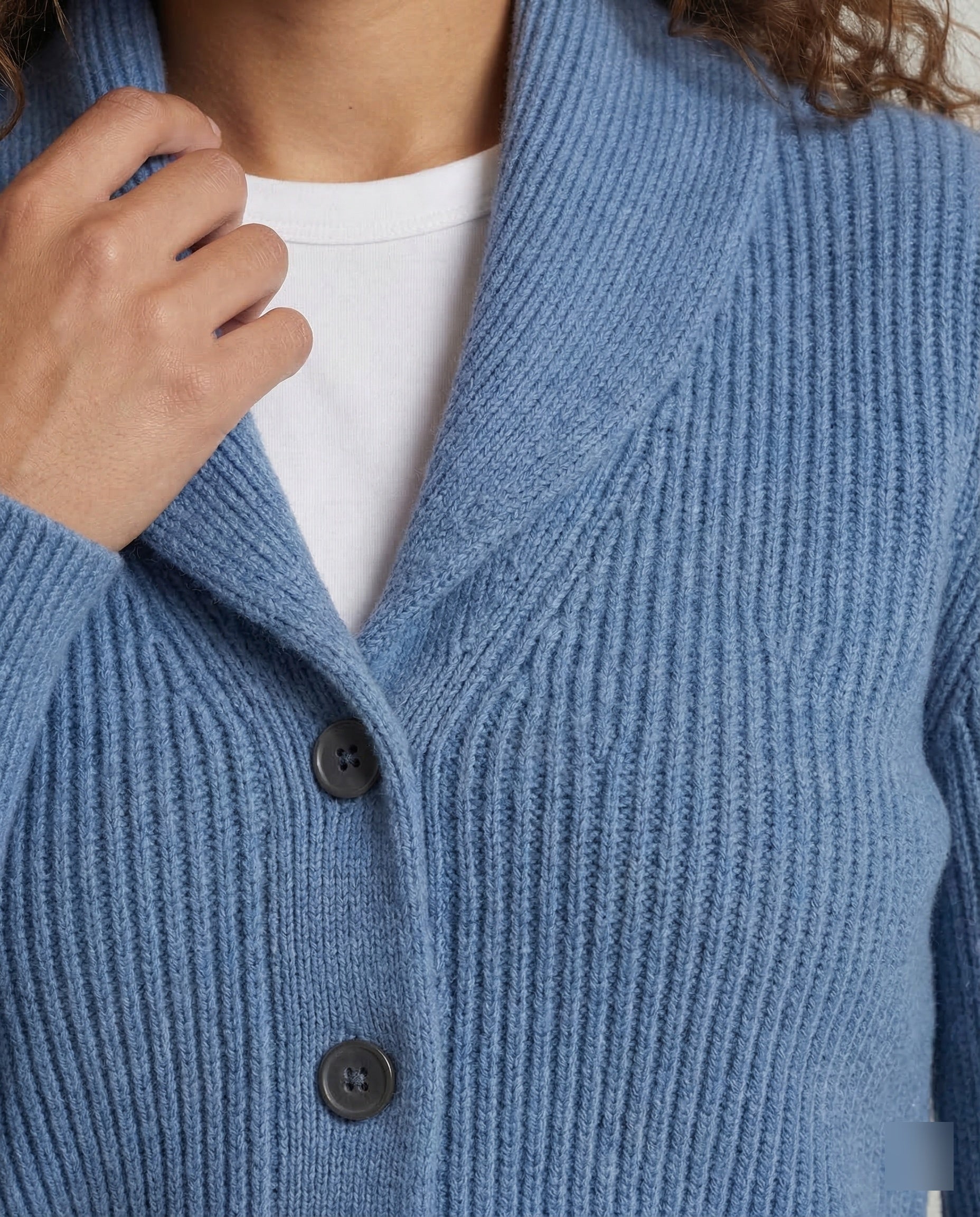 Women's Button-Front Knit Cardigan with Lapel Collar — Classic Long-Sleeve Layering Piece for Office & Everyday Wear | Koossa