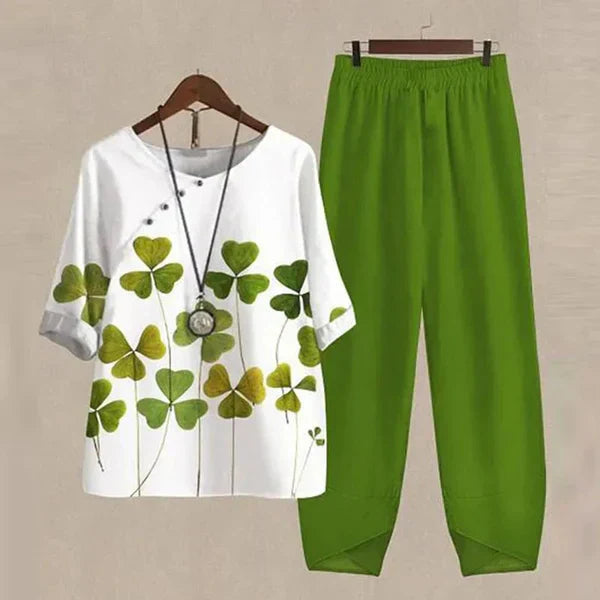 Women's Relaxed Shirt and Trouser Co-ord Set — Elegant Two-Piece Outfit for Everyday Versatility & Leisure | Koossa