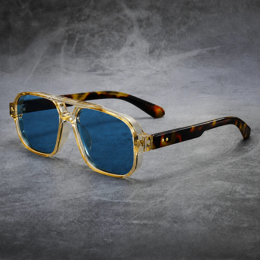 Oversized Square Sunglasses with Double Bridge in Five Classic Shades for Effortless Summer Style and Year-Round Sophistication | Koossa