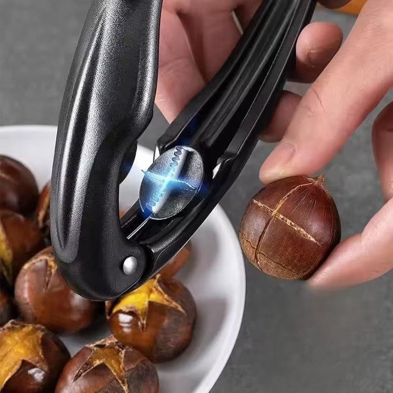 Nut Cracker Tool Stainless Steel Ergonomic Grip for Chestnuts Walnuts Pecans Hazelnuts Shell Opener | Lonoma