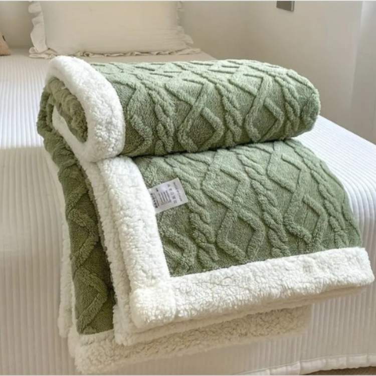 Couverture lestée sherpa 150 × 200 cm gris douceur chaleur apaisante confort optimal détente sommeil réparateur | Koossa