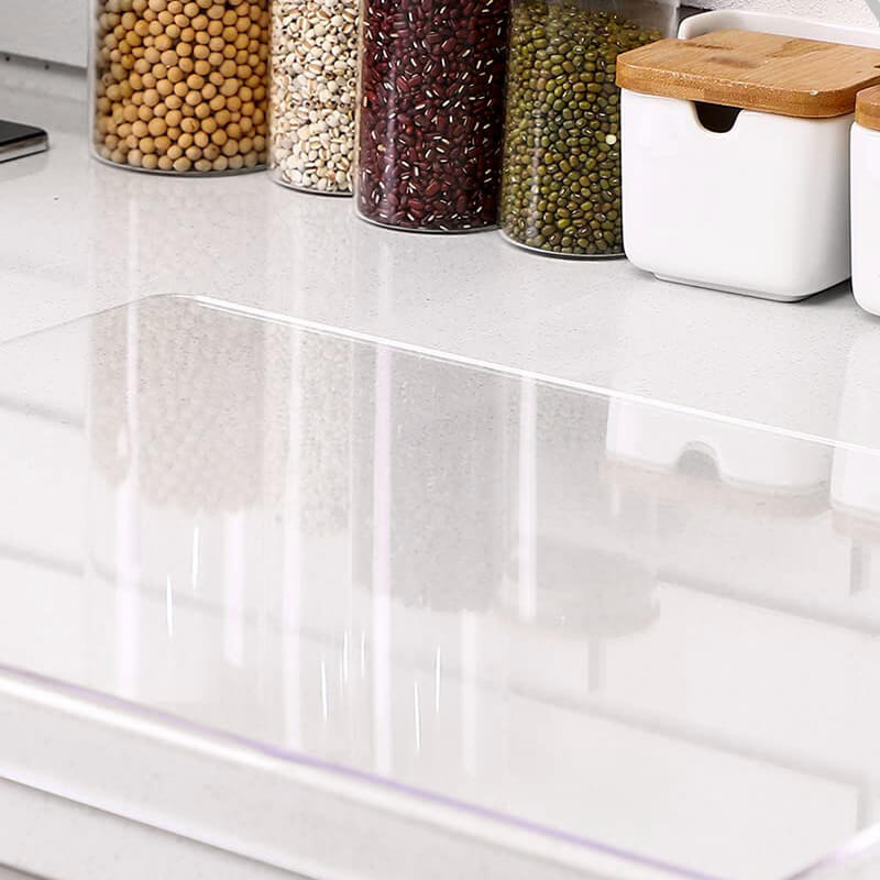 Clear Acrylic Cutting Board Countertop Protector, Heat & Scratch Resistant Kitchen Counter Saver for Food Prep, Dishwasher Safe | Lonoma