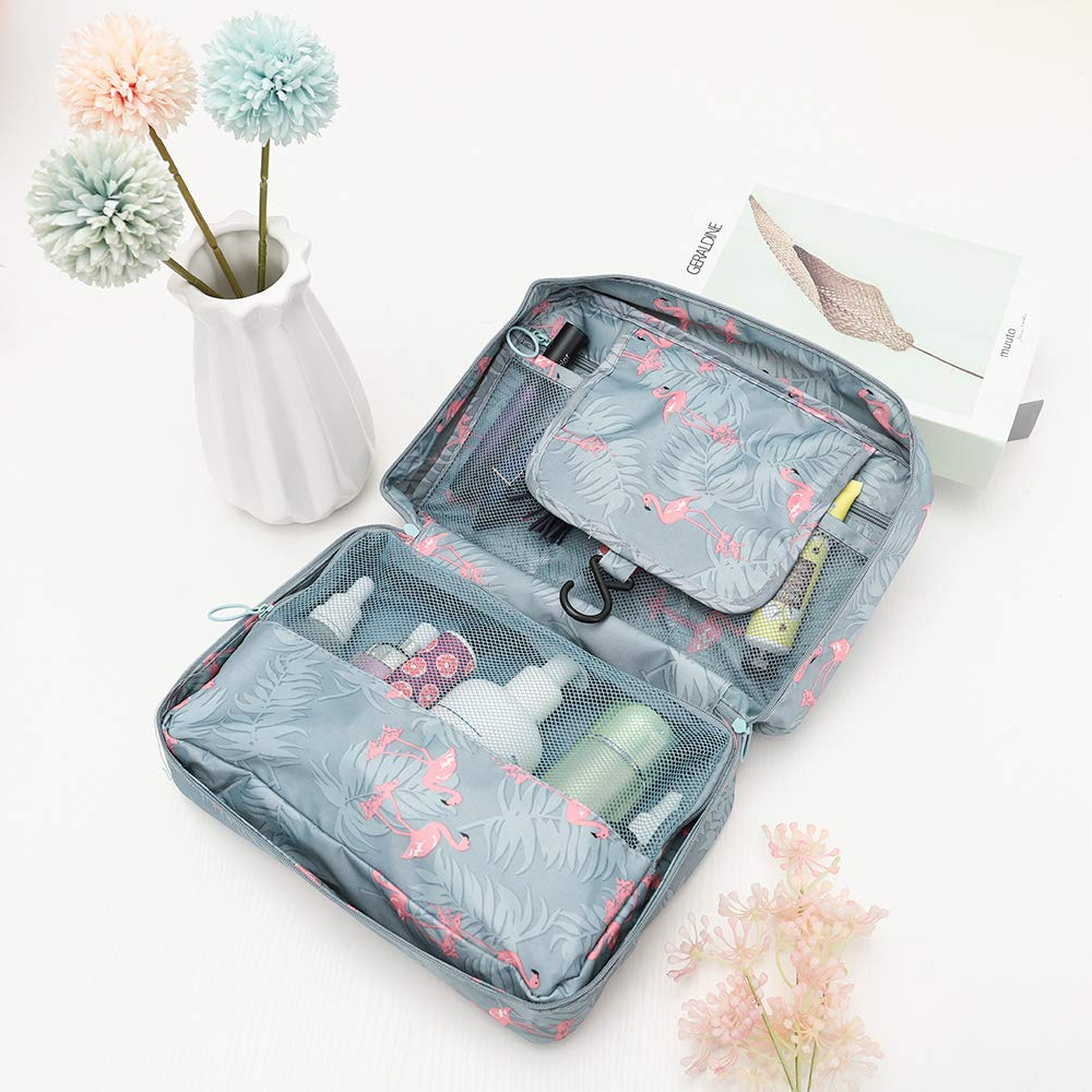 Women's Hanging Travel Toiletry Organiser Bag — Waterproof Cosmetics Case for Weekend Breaks & Holidays | Koossa