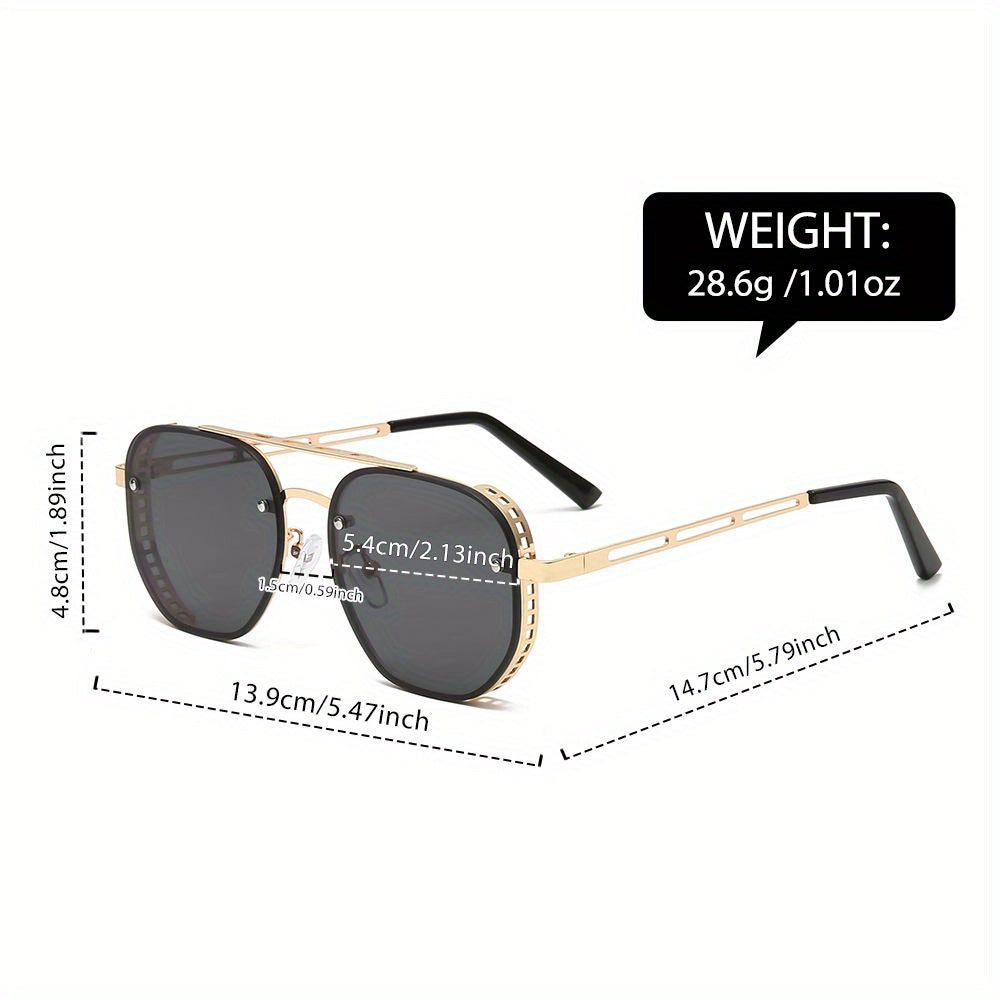Round Metal Sunglasses with UV Protection, Unisex Minimalist Lightweight Frame for Driving, Travel, Beach & Everyday Wear | Lonoma