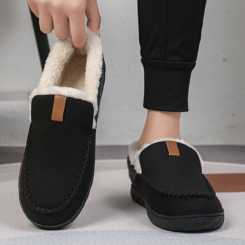 Men's Warm House Slippers — Comfortable Indoor Loafers for Winter Relaxation & Evening Wear | Koossa