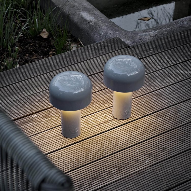 Lampe nomade LED tactile champignon rechargeable dimmable ambiance douce intérieur extérieur décoration | Koossa