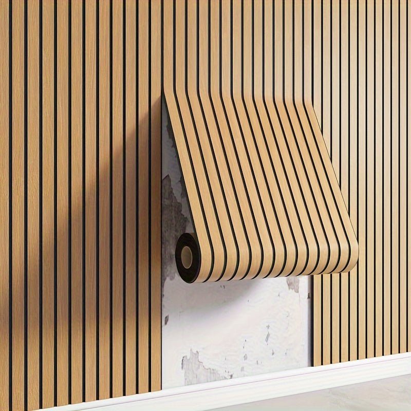 Panneaux muraux adhésifs aspect bois 3D pour chambre salon bureau décoration intérieure chaleureuse moderne | Koossa