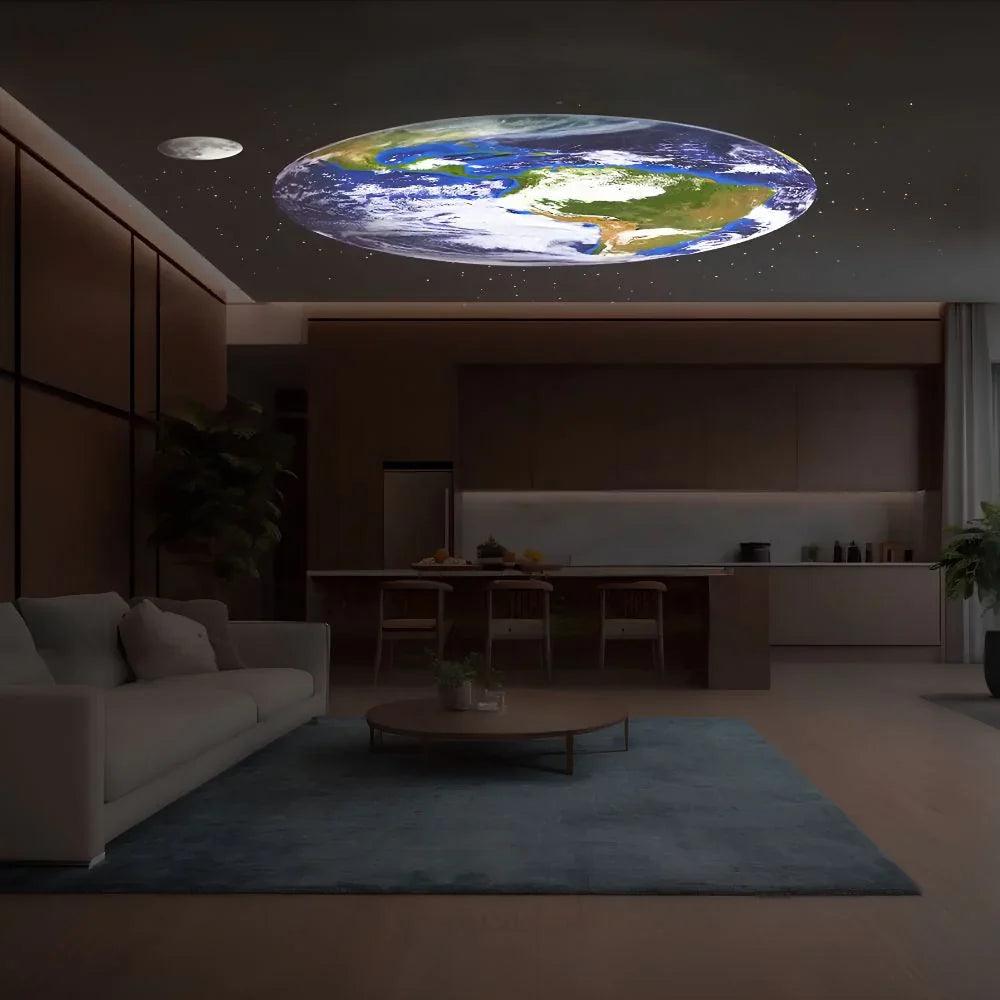 Projecteur ciel étoilé avec 12 scènes cosmos modulables pour chambre enfant ambiance nocturne effet galaxie | Koossa