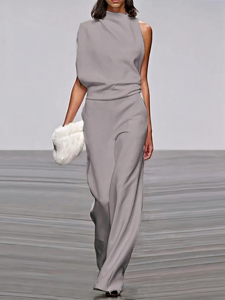 Women's Wide Leg Jumpsuit — Elegant Statement Piece for Wedding Guests & Special Occasions | Koossa