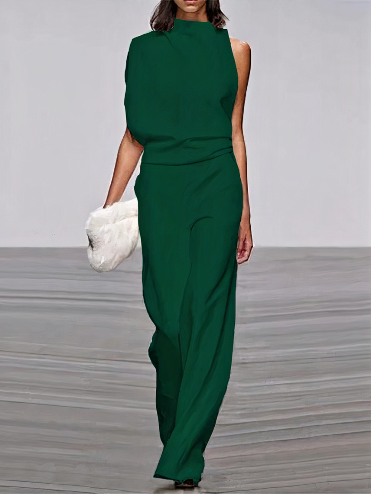 Women's Wide Leg Jumpsuit — Elegant Statement Piece for Wedding Guests & Special Occasions | Koossa