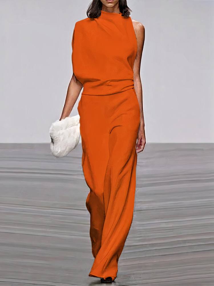 Women's Wide Leg Jumpsuit — Elegant Statement Piece for Wedding Guests & Special Occasions | Koossa