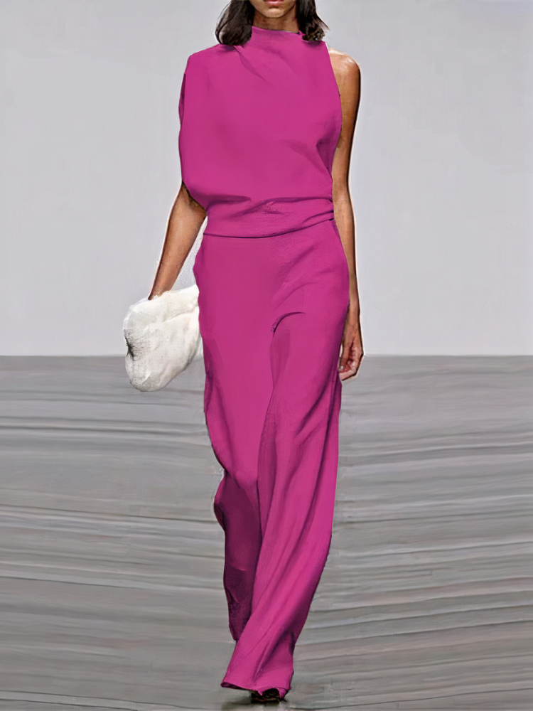 Women's Wide Leg Jumpsuit — Elegant Statement Piece for Wedding Guests & Special Occasions | Koossa