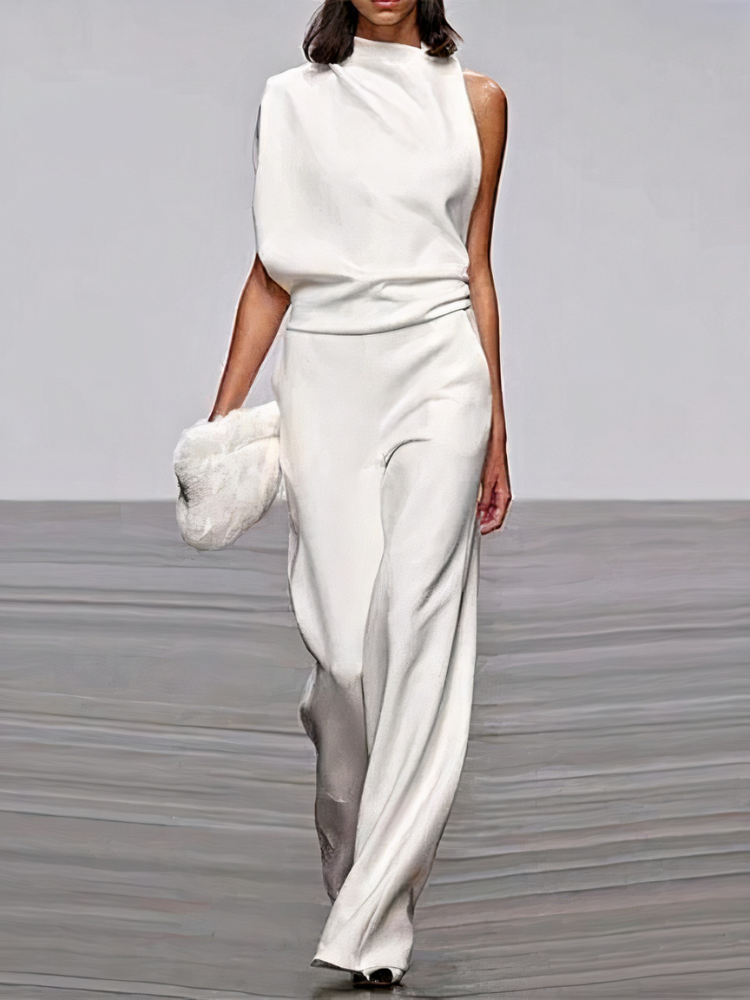 Women's Wide Leg Jumpsuit — Elegant Statement Piece for Wedding Guests & Special Occasions | Koossa
