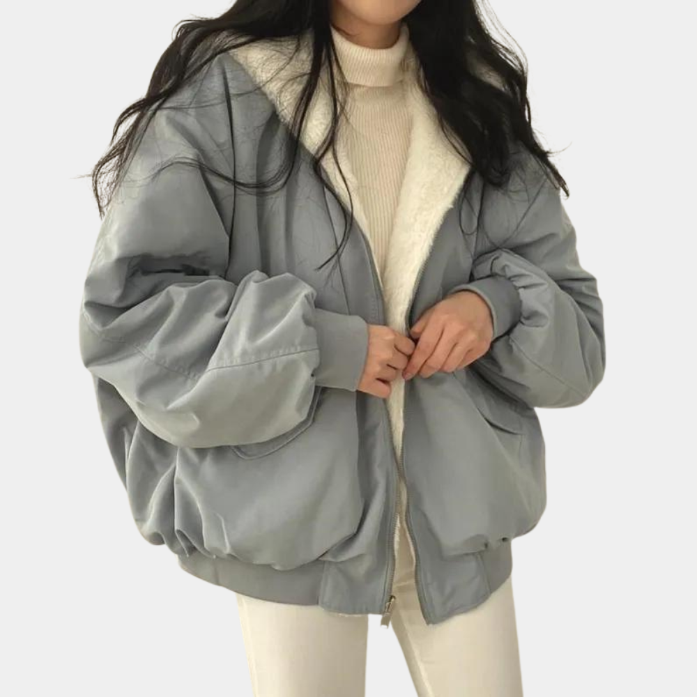 Women's Oversized Long Winter Coat with Hood — Longline Hooded Winter Jacket for Autumn & Cold Weather | Koossa