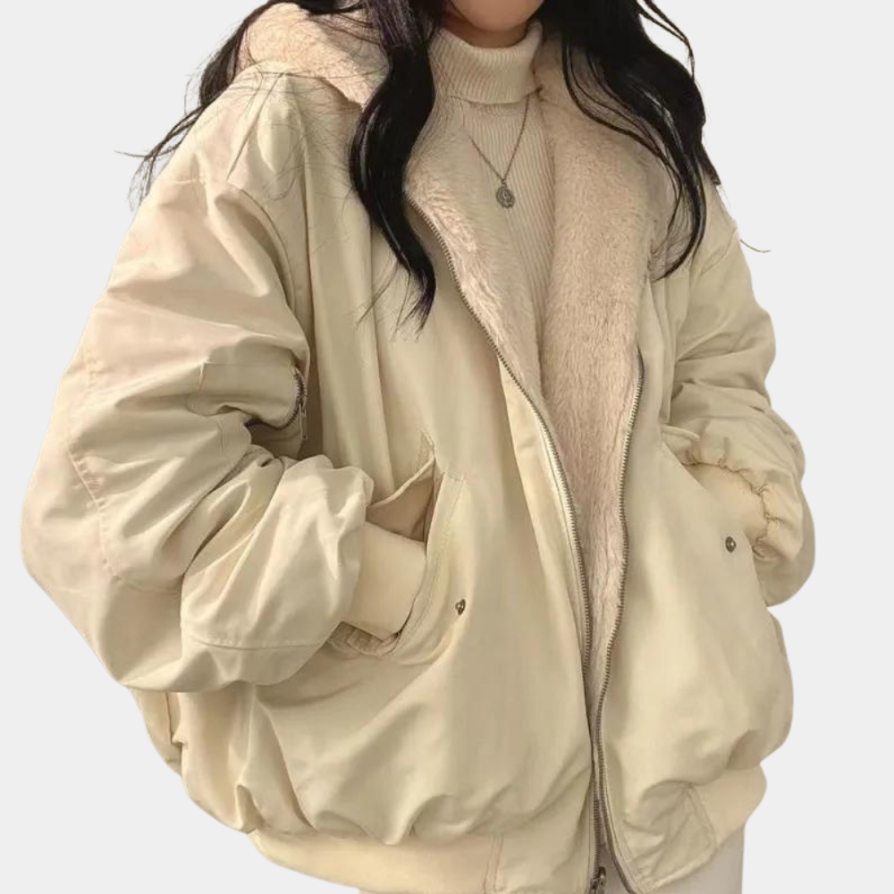 Women's Oversized Long Winter Coat with Hood — Longline Hooded Winter Jacket for Autumn & Cold Weather | Koossa